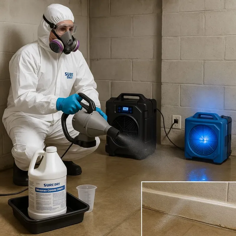 Sanitization and Odor Removal process in Leicester, MA